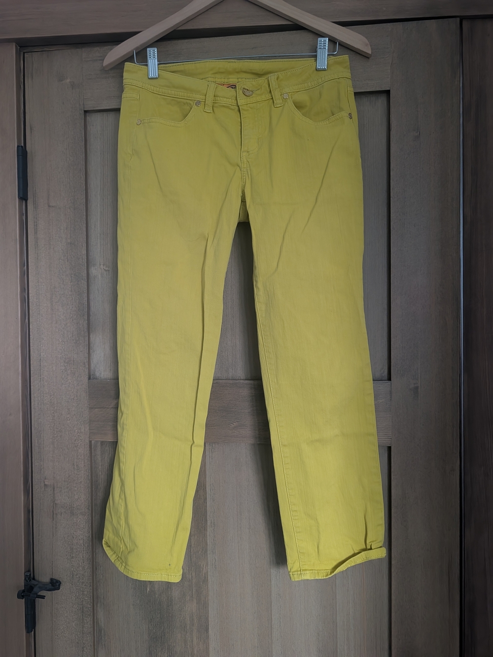 Women’s Yellow Straight-Leg Jeans